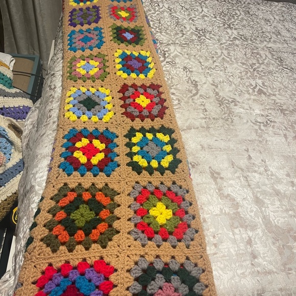 Multicolor Crochet Blanket handmade with love very clean and warm - Picture 3 of 5
